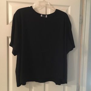 Plus sized black top size 5x